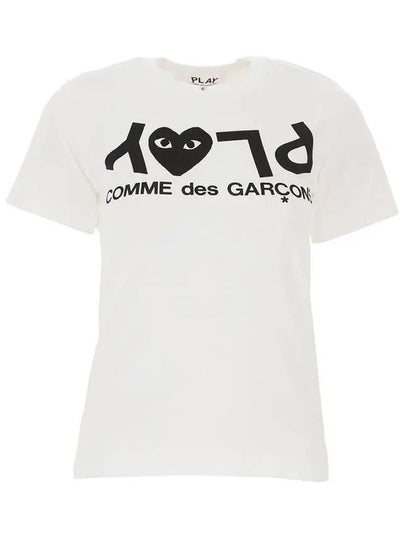 Women's Reverse Logo T-Shirt White AZ T067 051 1 - COMME DES GARCONS - BALAAN 2