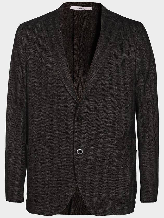 Boglioli Black Cotton And Wool Blazer - BOGLIOLI - BALAAN 1