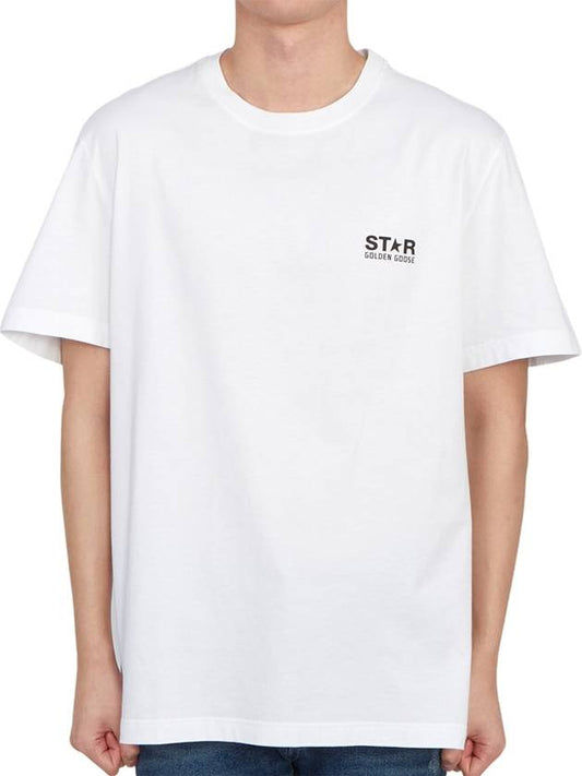 Star Collection Logo Short Sleeve T-Shirt White - GOLDEN GOOSE - BALAAN 2