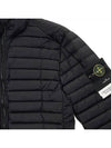 Men's Logo Patch Nylon Zip-Up Padding Black - STONE ISLAND - BALAAN 4