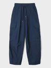 Tasran Cut Detail Cargo Parachute Wide Pants Navy - INDUST - BALAAN 6