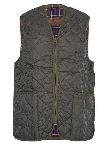 Quilted Waistcoat Zip In Liner Vest Olive - BARBOUR - BALAAN 1