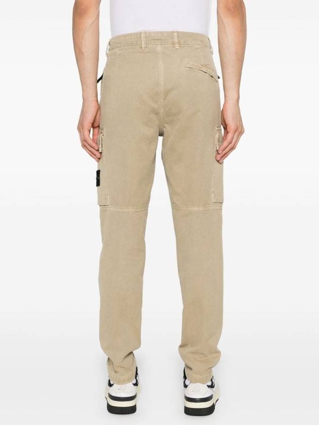 Compass Badge Cargo Straight Pants Beige - STONE ISLAND - BALAAN 5