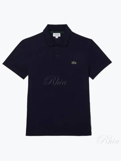 Men's Regular Fit Logo Short Sleeve Polo Shirt Navy - LACOSTE - BALAAN 2