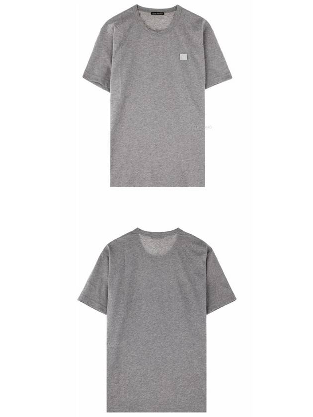 Nash Face Short Sleeve T-Shirt Grey - ACNE STUDIOS - BALAAN 6