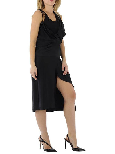 Atlein Ladies Black Hybrid Dress, Brand Size 34 (US Size 0) - ATLEIN - BALAAN 2