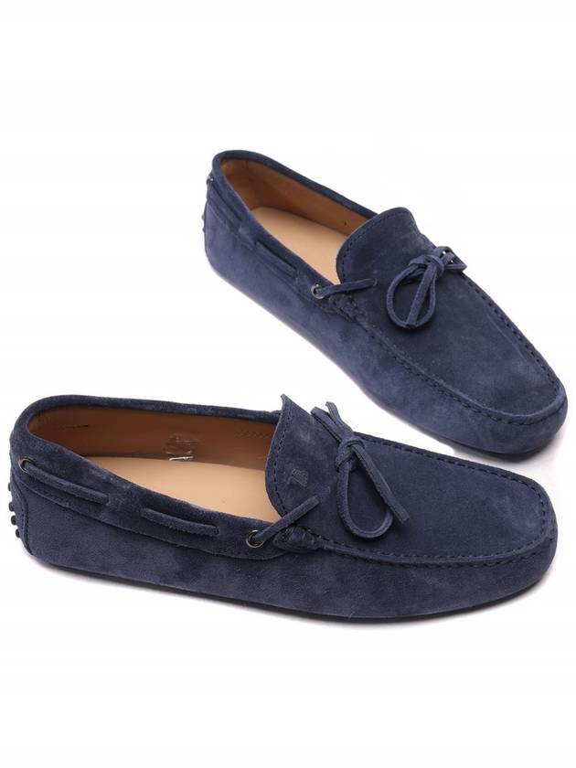 Men's Gommino Suede Driving Shoes Navy - TOD'S - BALAAN 6