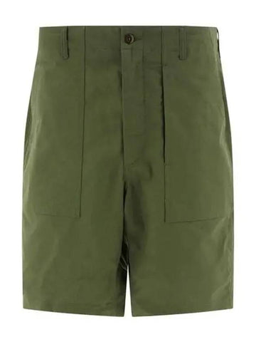 IDomestic ShippingI 24 Fatigue Short C Olive Cotton Ripstop 24S1E003 OR271 CT010 Fertig Shorts kr 205032 - ENGINEERED GARMENTS - BALAAN 1