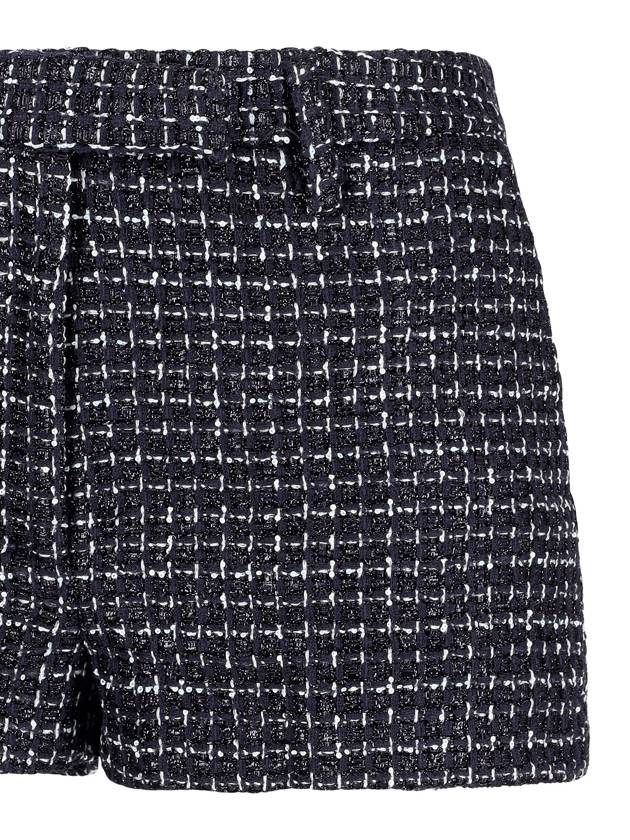 SEQUIN CHECKED TWEED SHORTS - ALESSANDRA RICH - BALAAN 3