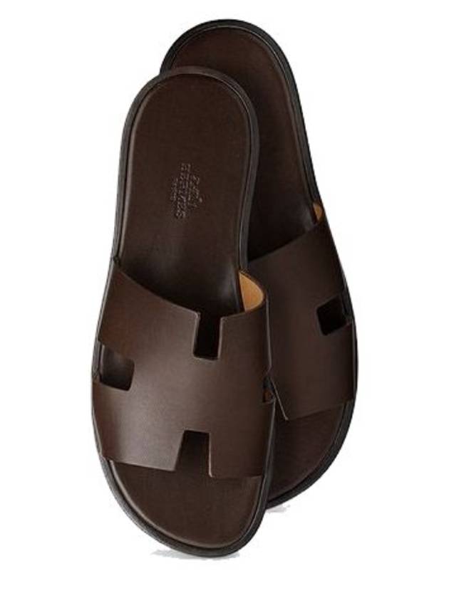 Izmir Leather Slippers Mocha - HERMES - BALAAN 2