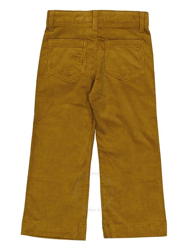 Chloe Girls Gold Yellow Velvet Corduroy Trousers, Size 8Y - CHLOE - BALAAN 2