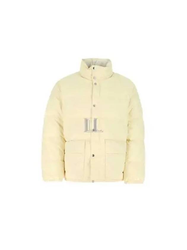 High Neck Padded Quilted Down Jacket Yellow - JIL SANDER - BALAAN 2