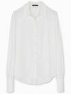 Classic Open Collar Shirt White - LESEIZIEME - BALAAN 3