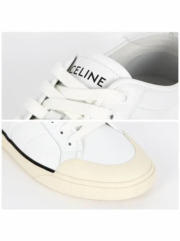 AS 01 Lace-Up Alan Calfskin Low-Top Sneakers Optic White - CELINE - BALAAN 6