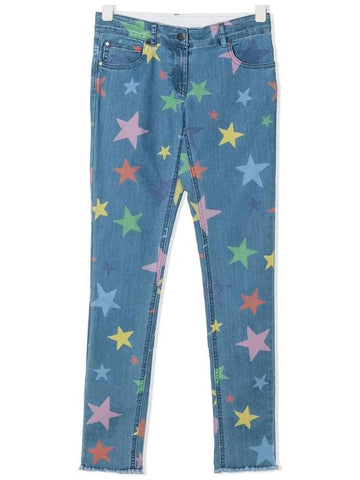 Kids Star Pattern Denim Pants 602749 SQKB7 H407 - STELLA MCCARTNEY - BALAAN 1