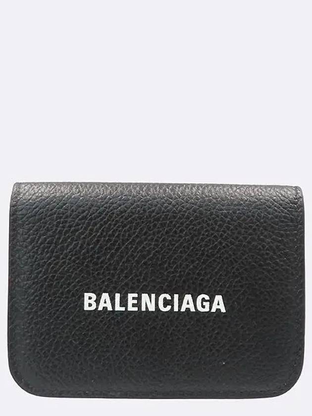 593813 Black leather everyday mini wallet - BALENCIAGA - BALAAN 1