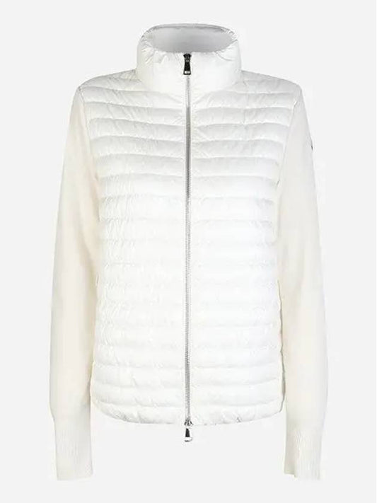 24SS 9B00024 M1131 030 Women Logo Patch Padding Mix Jacket White 997597 - MONCLER - BALAAN 1