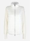 24SS 9B00024 M1131 030 Women Logo Patch Padding Mix Jacket White 997604 - MONCLER - BALAAN 1