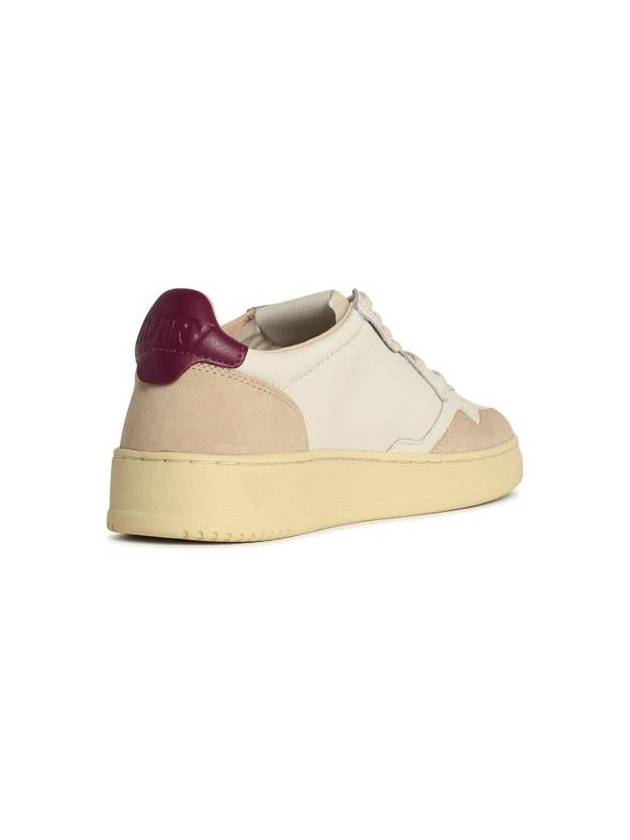 Medalist leather low top sneakers white fuchsia - AUTRY - BALAAN 4