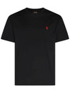 Men's Embroidery Logo Pony Classic Fit Short Sleeve T-Shirt Black - POLO RALPH LAUREN - BALAAN 1