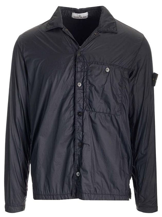 Micro Yarn Primaloft TC Over Long Sleeve Shirt Navy - STONE ISLAND - BALAAN 1