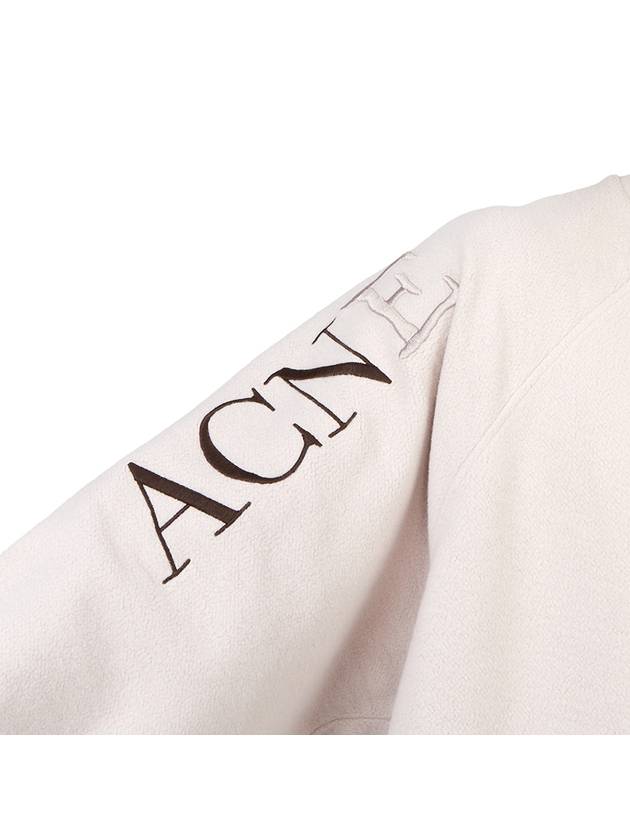 Embroidered Logo Oversized Fit Sweatshirt Pale Lilac - ACNE STUDIOS - BALAAN 9