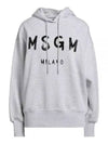 Brushed Logo Hoodie Grey - MSGM - BALAAN 2