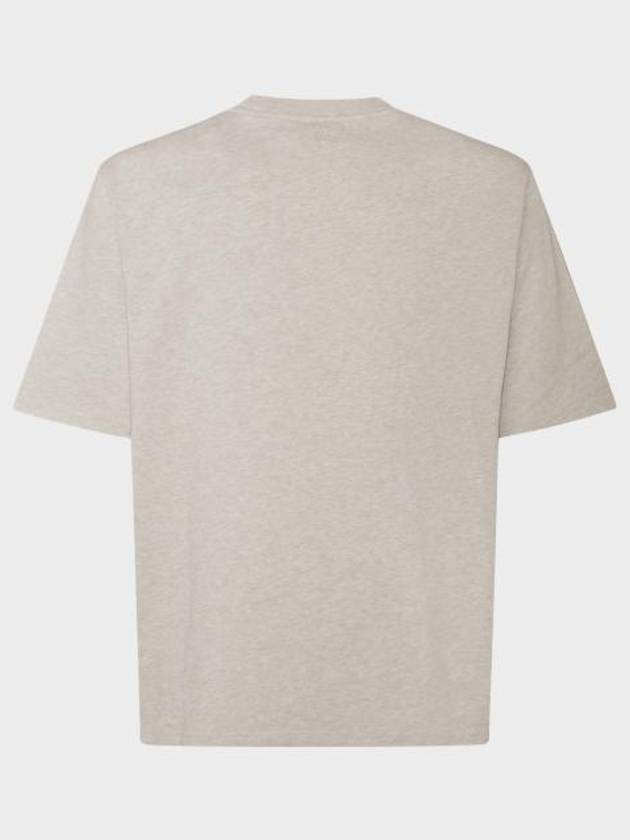 Small Heart Logo Boxy Fit Short Sleeve T-shirt Heather Light Beige - AMI - BALAAN 6