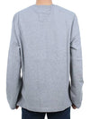 Chain Stitch Heart Logo Long Sleeve T-Shirt Heather Grey - AMI - BALAAN 5