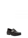 FF Square Leather Loafers Black - FENDI - BALAAN 2