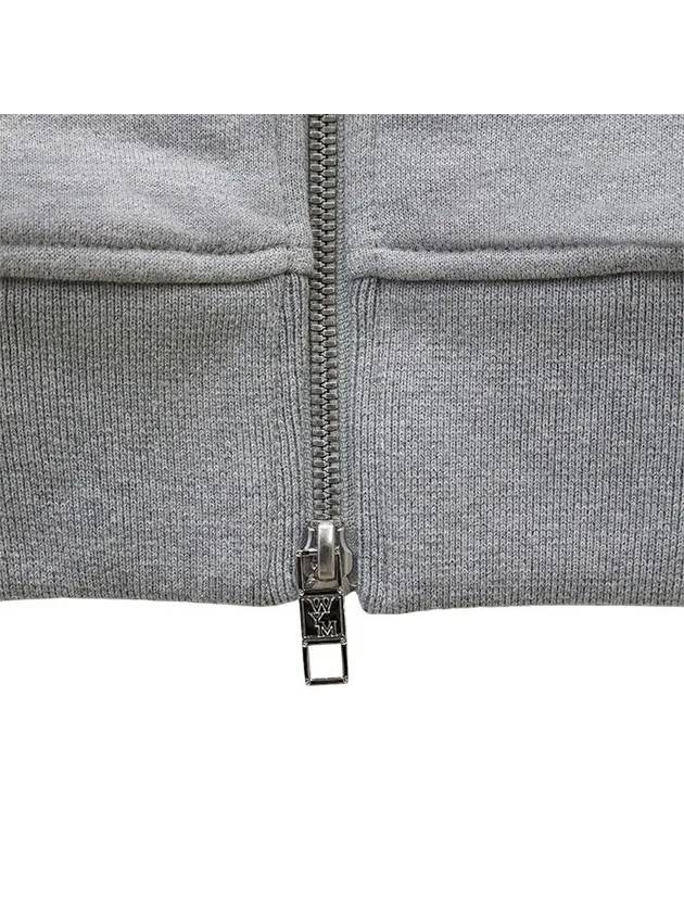 Back Logo  Zip-Up Hoodie Grey - WOOYOUNGMI - BALAAN 10