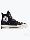 Chuck Taylor 70 Plus High Top Sneakers Black - CONVERSE - BALAAN 2