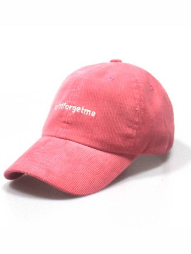 Corduroy Ball Cap Pink - DONTFORGETME - BALAAN 1