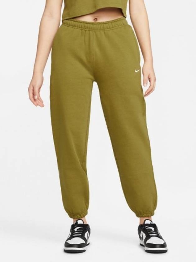 01 DA0334 318 Lab Women’s Special Premium Fleece Pants Moss - NIKE - BALAAN 1