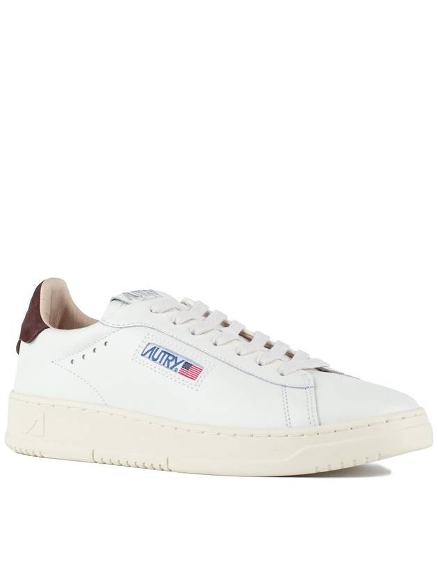 Autry Sneakers Dallas Low In White And Brown Leather. - AUTRY - BALAAN 3