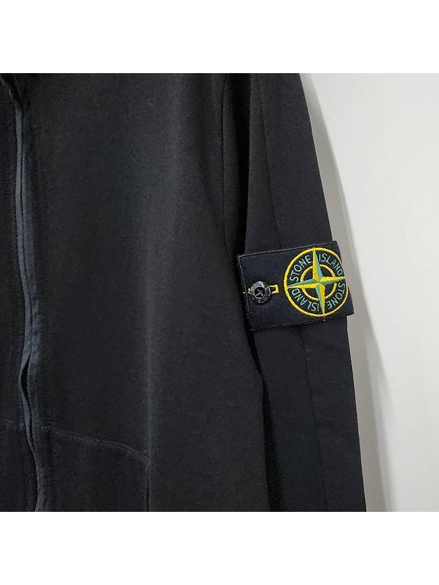 Compass Badge Regular Fit Cotton Track Jacket Black - STONE ISLAND - BALAAN 6