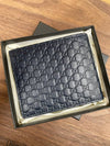 Micro GG Ssima Bifold Wallet Dark Navy - GUCCI - BALAAN 3