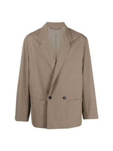Workwear Double Breasted Jacket Neutrals - LEMAIRE - BALAAN 1