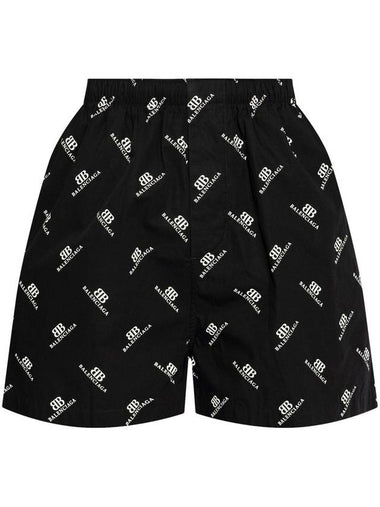 BALENCIAGA PYJAMA SHORTS - BALENCIAGA - BALAAN 1