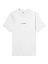 Small Logo Short Sleeve T-Shirt White - CP COMPANY - BALAAN 1