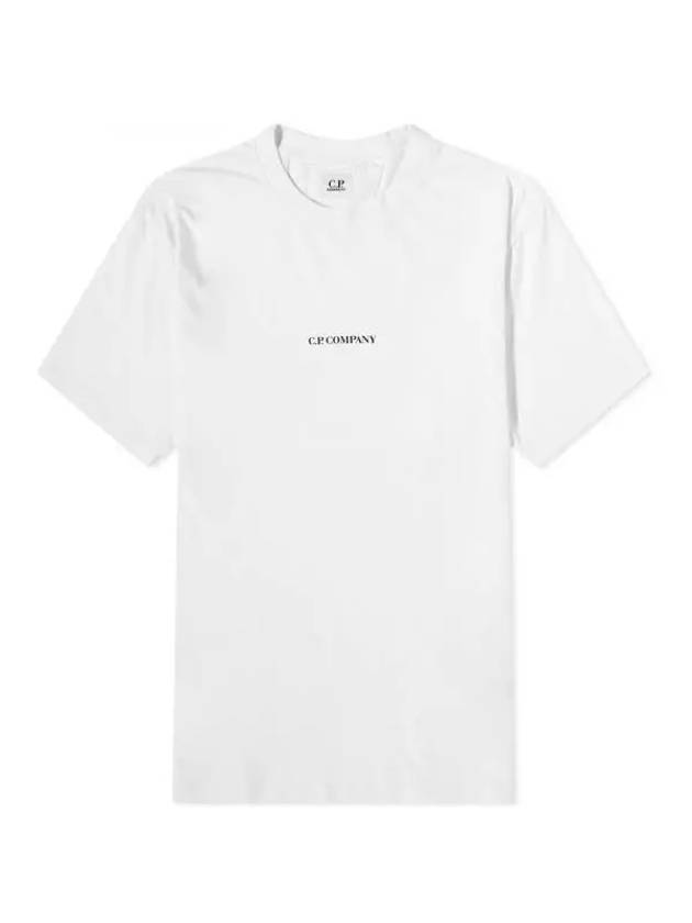 Small Logo Short Sleeve T-Shirt White - CP COMPANY - BALAAN 1