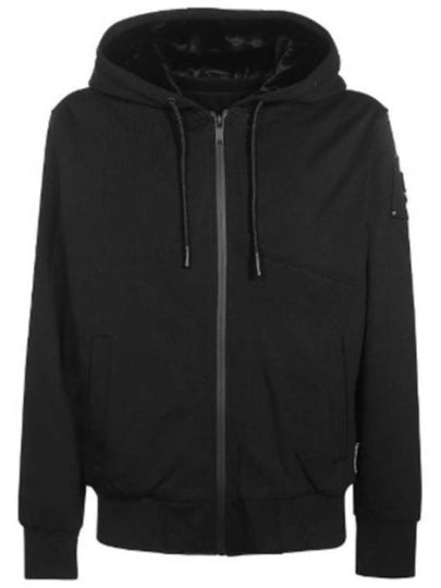 Tilden Fox Fur Zip Up Hoodie Black - MOOSE KNUCKLES - BALAAN 2