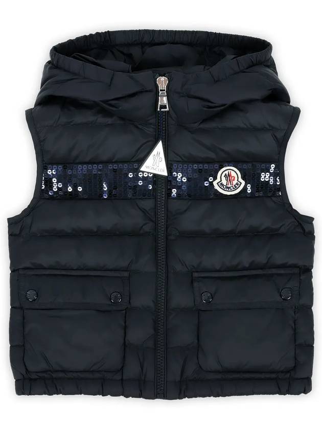 Kids BLAVET Down Padded Vest Navy 1A00001 595FE 778 8 10A - MONCLER - BALAAN 3