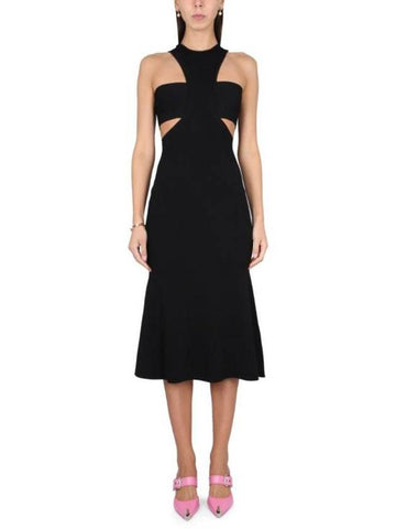 midi dress 734602 Q1A471000 BLACK - ALEXANDER MCQUEEN - BALAAN 1