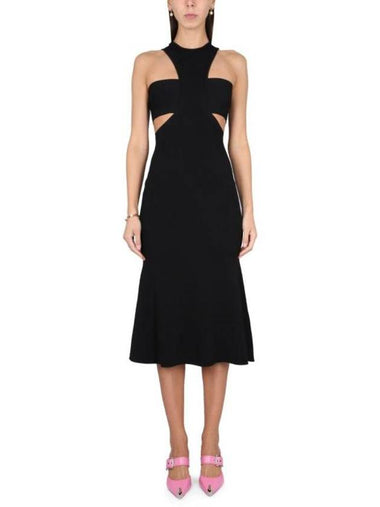 midi dress 734602 Q1A471000 BLACK - ALEXANDER MCQUEEN - BALAAN 1