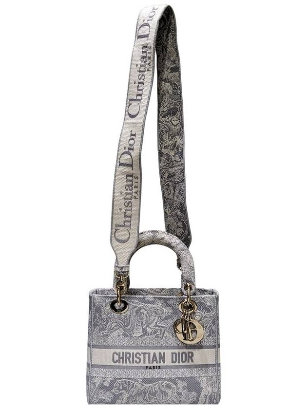 Women s M05650RGO M932 Gray Lady D Light Medium Tote Bag Strap - DIOR - BALAAN 5