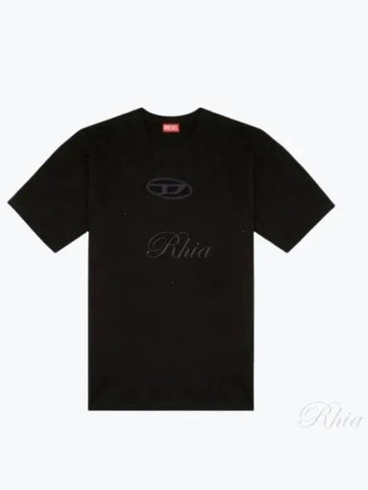 T Boxt OD Logo Cutout Short Sleeve T-Shirt Black - DIESEL - BALAAN 2