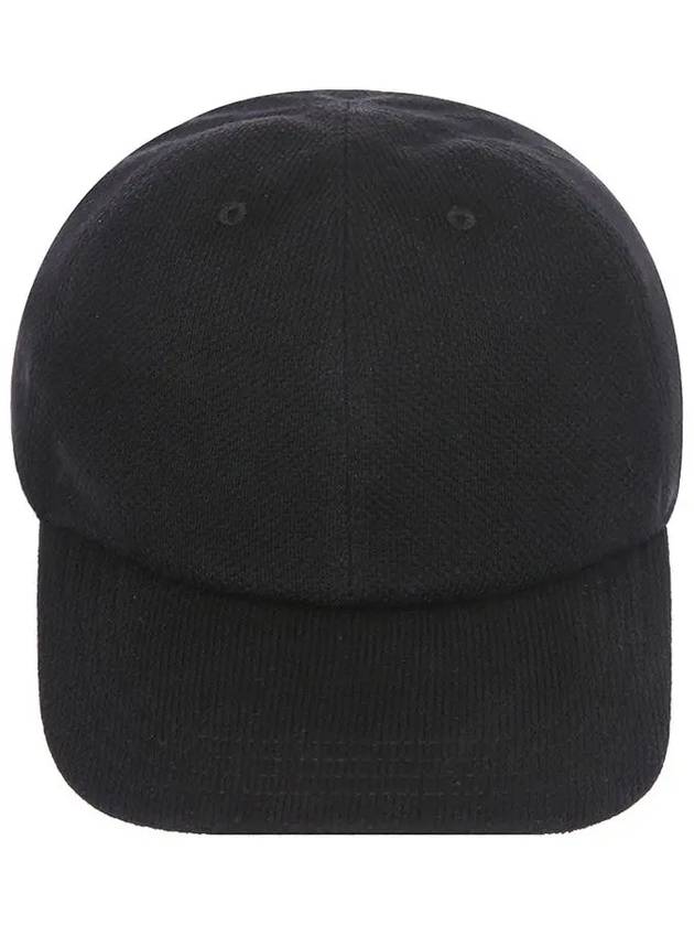 24SS UCAPP25 BLACK side logo embroidery cotton black ball cap - KITON - BALAAN 1