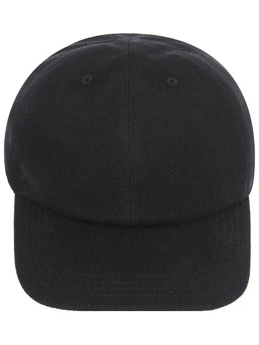 24SS UCAPP25 BLACK side logo embroidery cotton black ball cap - KITON - BALAAN 2
