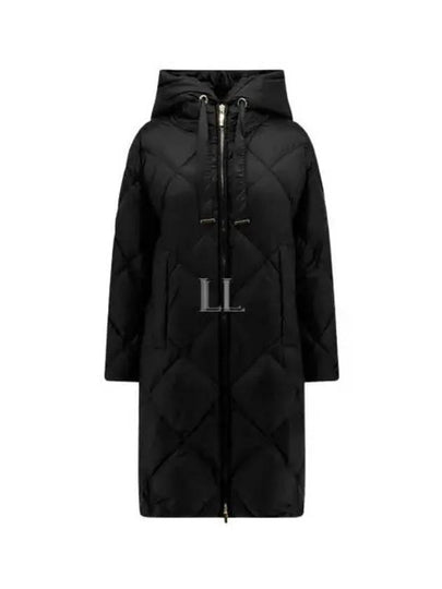 Trefe Hooded Long Padding Black - MAX MARA - BALAAN 2